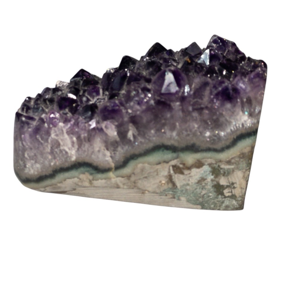 Amethyst Crystal Geode 1lb 5oz Lapidary Rock Hounding Jewelry Making - Picture 4 of 16